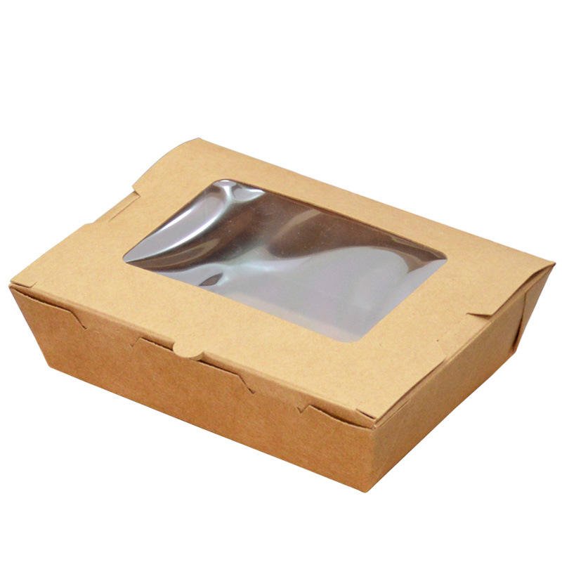 With Window Kraft Paper Food Packaging Box (4)