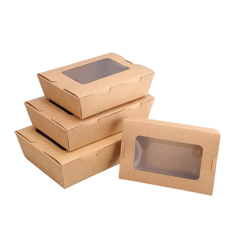 With Window Kraft Paper Food Packaging Box (5)